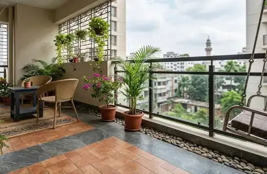 Balcony flooring design