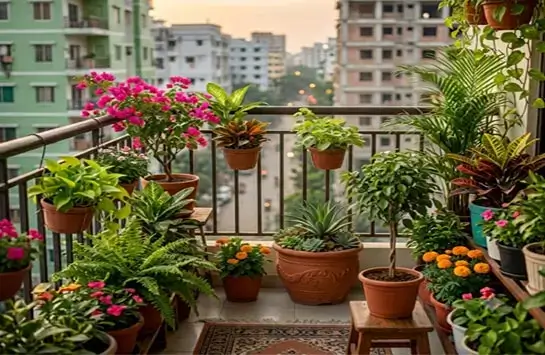 Balcony garden design