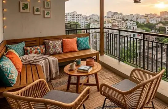 Balcony seating design
