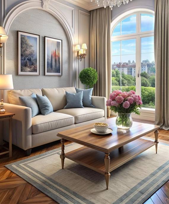 Drawing room design in Dhaka, Bangladesh