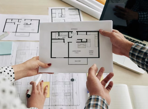 Drawing room space planning