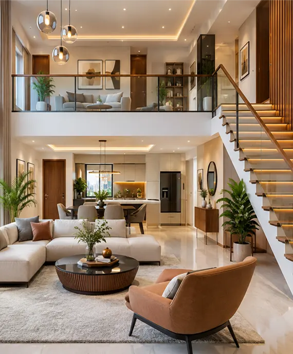 Modern duplex interior design service in Dhaka