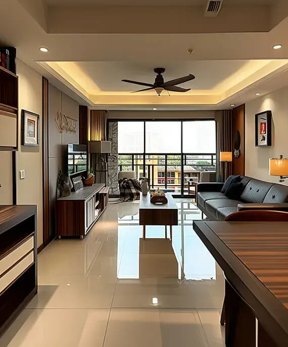 Modern flat & apartment interior design service in Dhaka